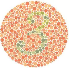 Colorblindness test image
