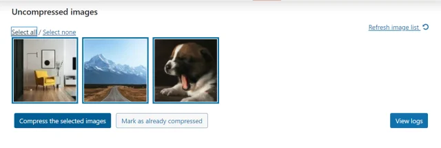 Compress images in bulk