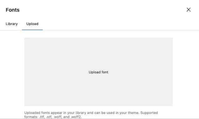 How to upload a font to WordPress 6.5