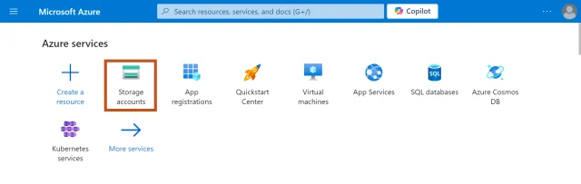Click cloud storage accounts